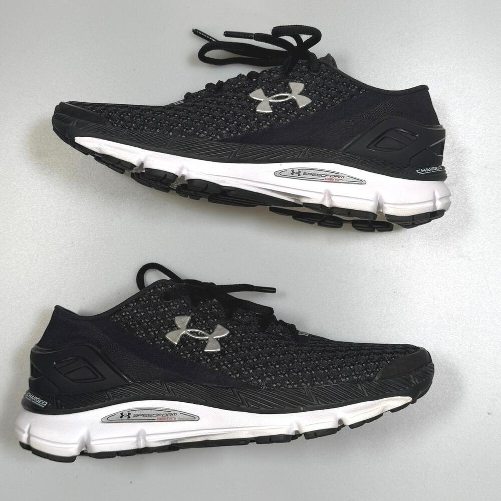 Under Armour SpeedForm Gemini Womens 7 Black Running Shoes